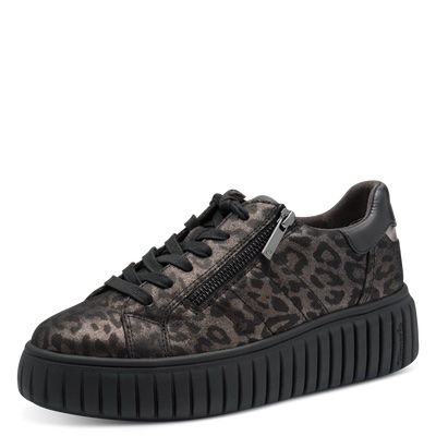 Sneakers Tamaris leopard μαύρο